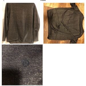 Lululemon sparkle 3/4 sleeve shirt
